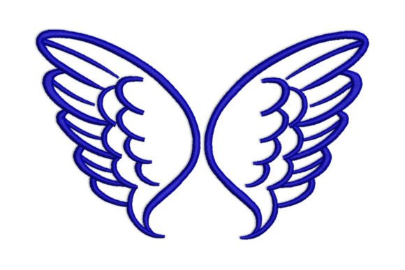 Cute Angel Wing: A Thoughtful Embroidery Design for Meaningful Gifts